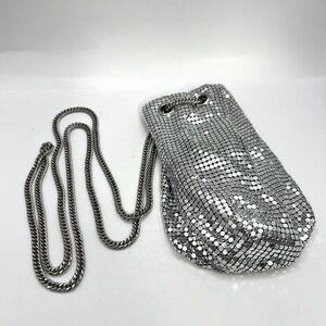 90s XOXO Metal Mesh Drawstring Purse